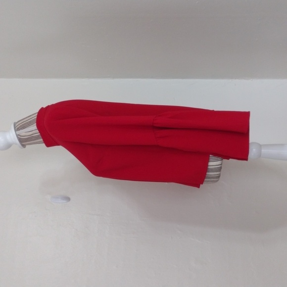 Urban Outfitters Red Mock Neck Bell Sleeve Blouse Size XS - Picture 14 of 14